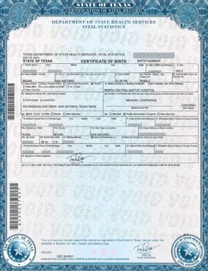 Birth Certificate