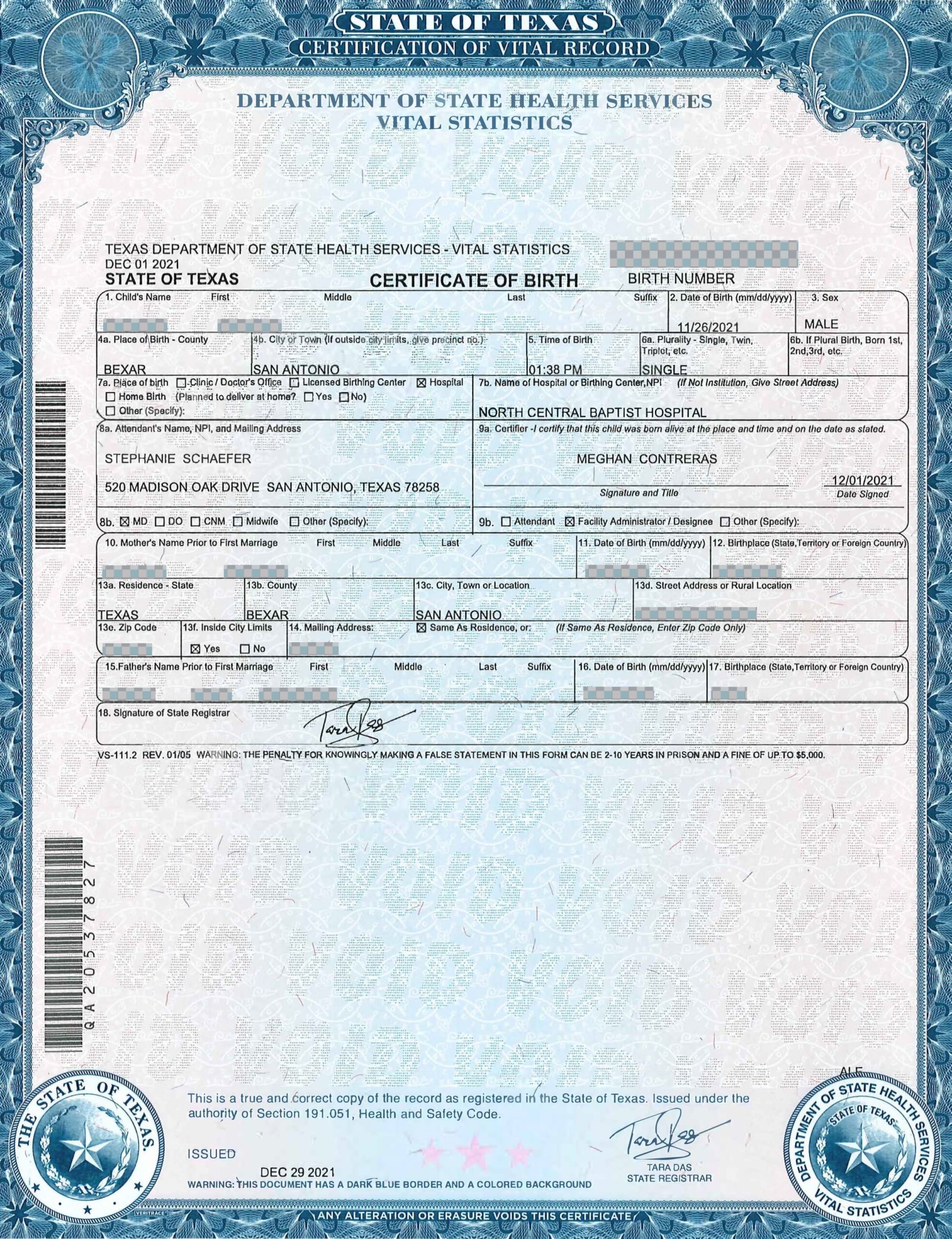 Birth Certificate